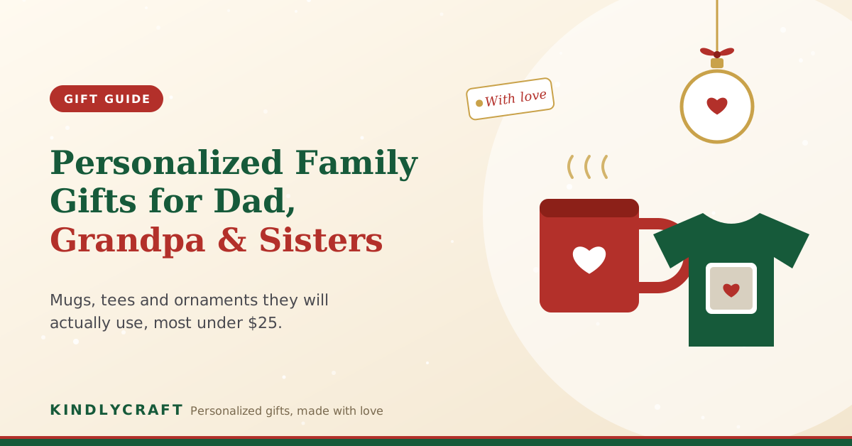 Personalized Family Gifts for Dad, Grandpa, Sisters & Friends