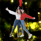 Geschenk für Freunde – Personalisiertes Freundschafts-Fotoornament
