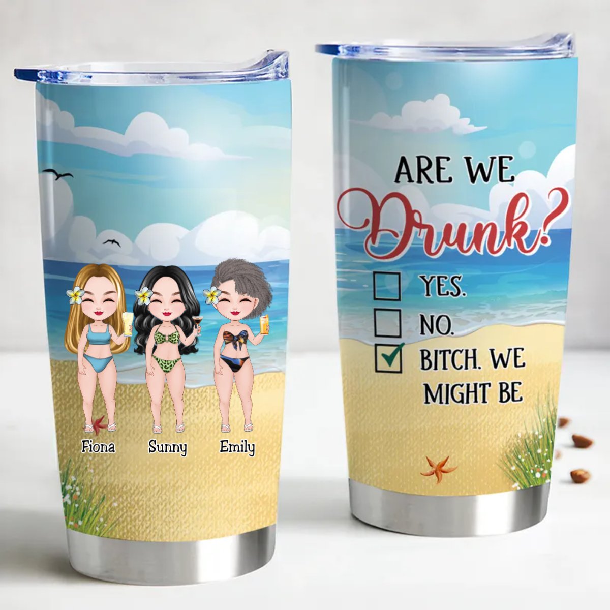 20oz Let's Get Tipsy - Custom Insulated Tumbler
