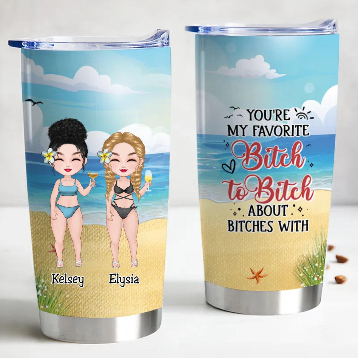 20oz Personalized Stainless Steel Tumbler for Your Favorite Bitchy Rants