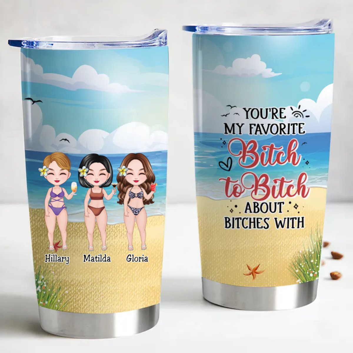 20oz Personalized Stainless Steel Tumbler for Your Favorite Bitchy Rants