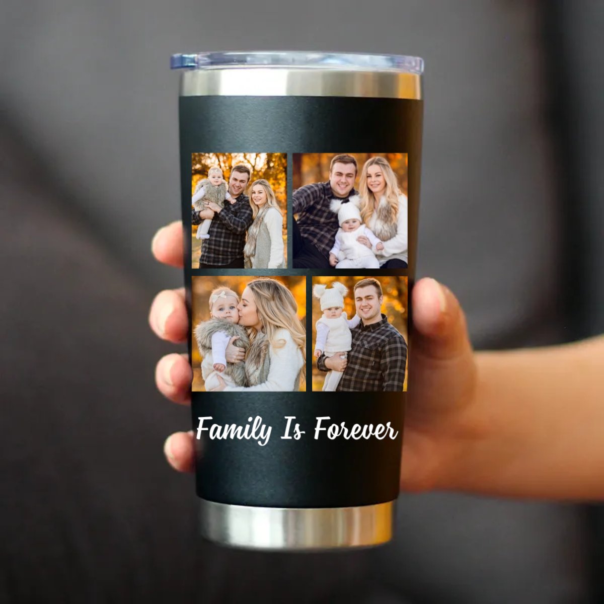 20oz Personalized Stainless Steel Tumbler - Leak Proof Insulated Cup