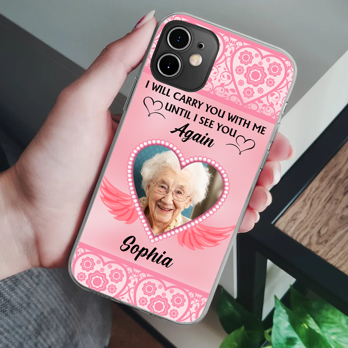 Custom Photo I Will Always Carry You With Me - Personalized Clear Phone Case