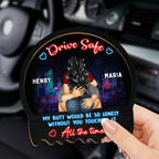 You Are The Song My Heart Sings - Couple Personalized Custom Car Visor Clip - Gift For Husband Wife, Anniversary