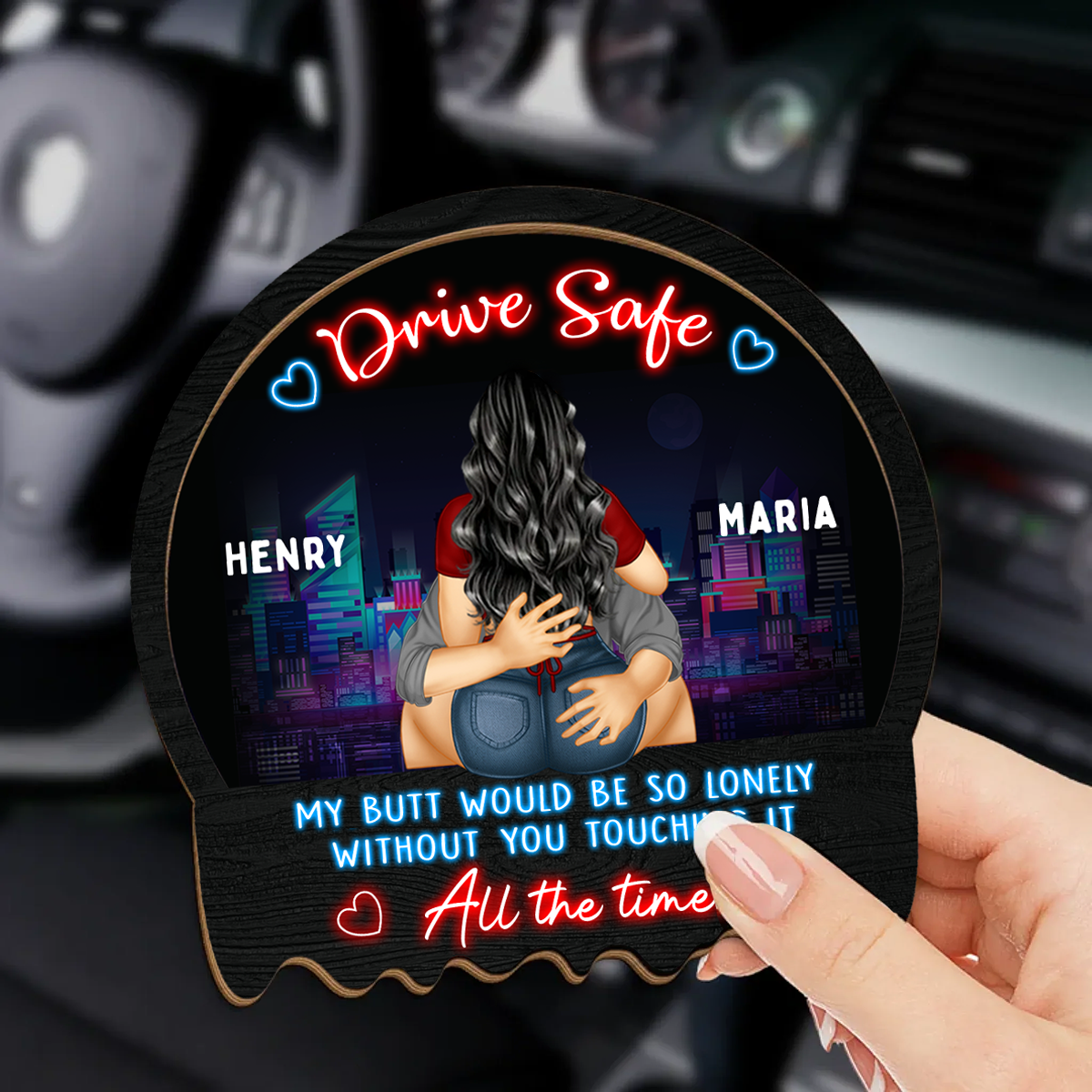 You Are The Song My Heart Sings - Couple Personalized Custom Car Visor Clip - Gift For Husband Wife, Anniversary
