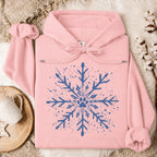 Paw Print Snowflake Christmas Oversized Hoodie