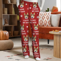 Pantalon de pyjama personnalisé - Photo personnalisée J'adore mes bébés à fourrure
