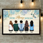 Hummingbird I Am Always With You Memorial Personalized Poster