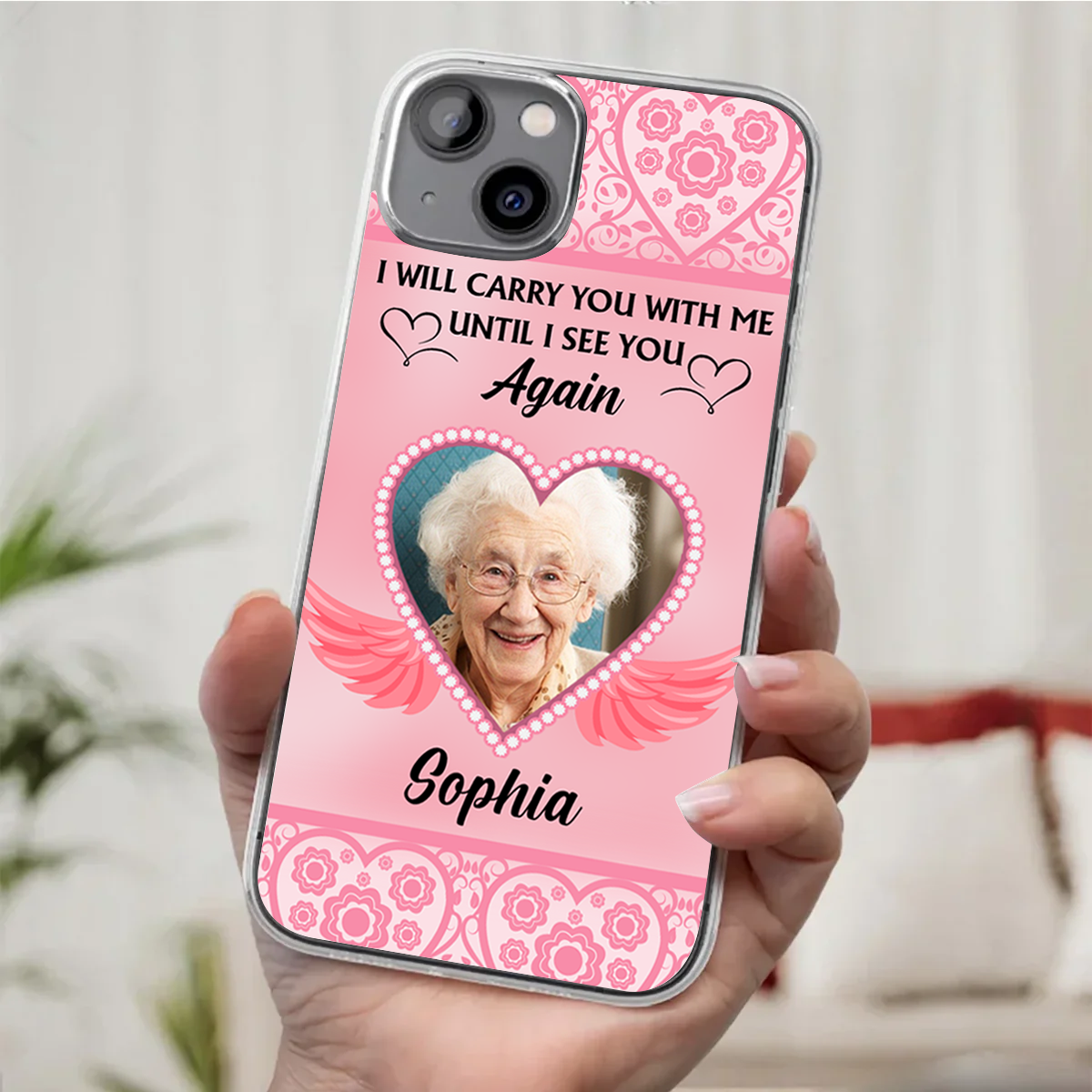 Custom Photo I Will Always Carry You With Me - Personalized Clear Phone Case