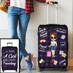 Live With No Excuses Travel With No Regrets - Travel Personalized Custom Luggage Cover - Holiday Vacation Gift, Gift For Adventure Travel Lovers