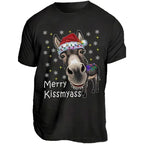 Funny Donkey Merry Kissmyass Christmas Shirt
