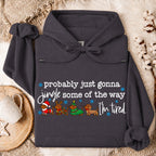 Probably Just Gonna Jingle Some Of The Way Dachshund Christmas Oversized Hoodie
