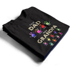 Empreintes de mains : d'abord papa, maintenant grand-papa - T-shirt personnalisé