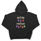 Empreintes de mains : d'abord papa, maintenant grand-papa - T-shirt personnalisé
