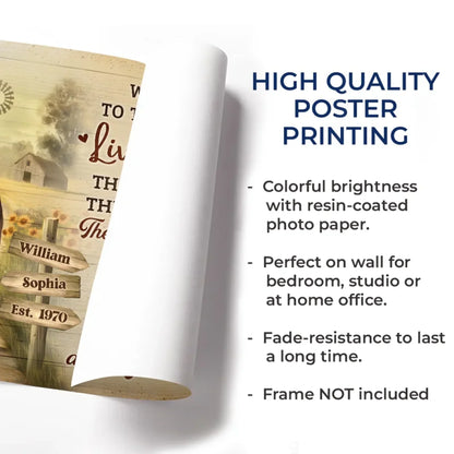 When We Get To The End Of Our Lives Together - Couple Personalized Custom Horizontal Poster - Gift For Husband Wife, Anniversary