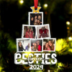 Photo Besties Forever Christmas Tree - Personalized Acrylic Photo Ornament
