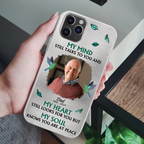 Custom Photo Memorial My Mind Still Talks To You - Personalized Clear Phone Case