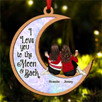 Es dauert lange, bis aus einem Fremden ein alter Freund wird Weihnachts-Rückseite - Personalisiertes rundes Acryl-Ornament