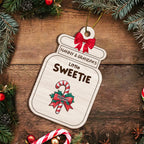Mamie Papy Maman Papa Petits Chéris Sucres d'orge - Décoration en bois personnalisée