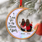 Es dauert lange, bis aus einem Fremden ein alter Freund wird Weihnachts-Rückseite - Personalisiertes rundes Acryl-Ornament