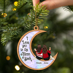 Es dauert lange, bis aus einem Fremden ein alter Freund wird Weihnachts-Rückseite - Personalisiertes rundes Acryl-Ornament