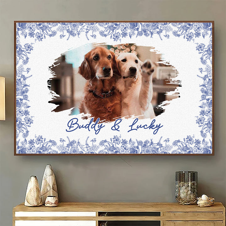 Affiche personnalisée - Photo « Love Cat » en dessin au trait