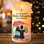 L'amour entre une mère et ses filles est éternel - Bougie LED sans flamme personnalisée