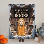 Juste une fille qui aime les livres - Couverture polaire personnalisée