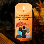 L'amour entre une mère et ses filles est éternel - Bougie LED sans flamme personnalisée
