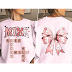 Grandma Nana Mimi Valentine's Day Gift Personalized Double Sided Sweatshirt