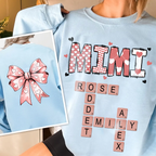 Grandma Nana Mimi Valentine's Day Gift Personalized Double Sided Sweatshirt
