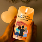 L'amour entre une mère et ses filles est éternel - Bougie LED sans flamme personnalisée
