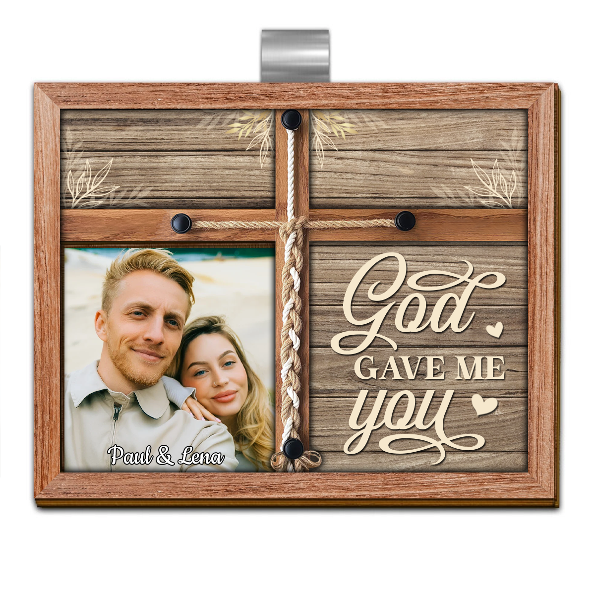 Custom Photo My Heart Needed You - Personalized Custom Shaped Car Visor Clip