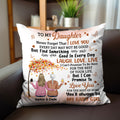 À ma fille, n'oublie jamais que je t'aime - Coussin personnalisé