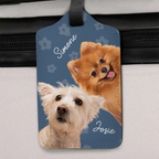 Custom Photo Dog Cat Pet Human - Personalized Luggage Tag