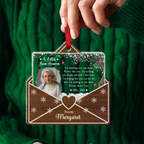 Ornement de Noël personnalisé en acrylique - Lettre du ciel commémorative avec photo