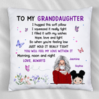 To Granddaughter Grandson Grandma Personalized Pillow