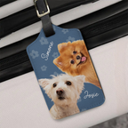 Custom Photo Dog Cat Pet Human - Personalized Luggage Tag