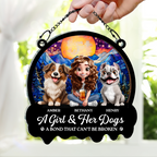 A Bond That Can't Be Broken - Personalized Window Hanging Suncatcher Ornament