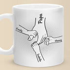 Bester Papa der Welt – Personalisierte Tasse für die Familie – Geschenk für Papa und Opa zum Vatertag oder Geburtstag