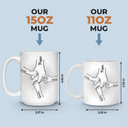 Bester Papa der Welt – Personalisierte Tasse für die Familie – Geschenk für Papa und Opa zum Vatertag oder Geburtstag