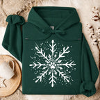 Paw Print Snowflake Christmas Oversized Hoodie