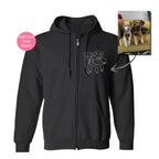 💝ARTIST HANDCRAFTED - PERSONALIZED PHOTO LINE DRAWING HOODIE ♥ CREWNECK