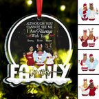 Beties - Although You Can Not See Me I Am Always With You - Personalized Circle Ornament