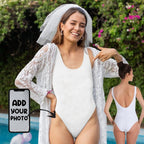 Bikini - Maillot de bain personnalisé avec visage rigolo pour enterrement de vie de jeune fille - Bikini personnalisé - Bikini - Maillot de bain personnalisé avec visage rigolo pour enterrement de vie de jeune fille - Maillot de bain de mariée