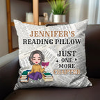 Book Lovers - Just One More Chapter - Personalized Pillow