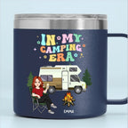 Camping Lovers - In My Camping Era - Personalized Stainless Steel Tumbler With Handle