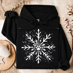 Paw Print Snowflake Christmas Oversized Hoodie