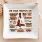 Christian - My Daily Affirmation Christian Bible Verse - Personalized Jewelry Dish