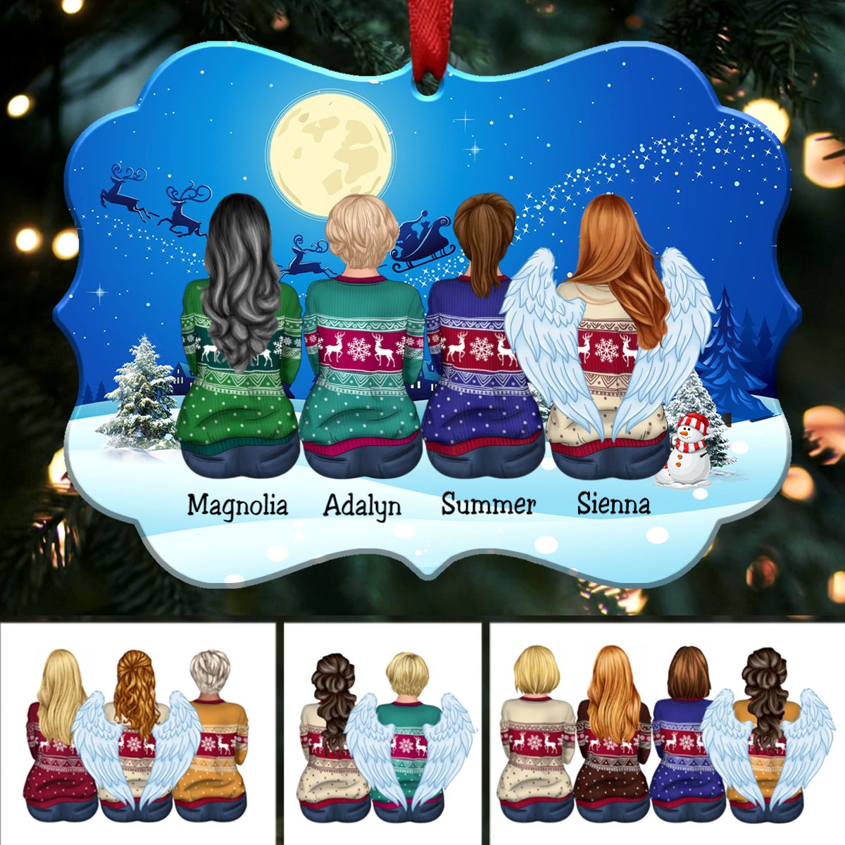 Christmas Ornament - Personalized Christmas Ornament (Moon)